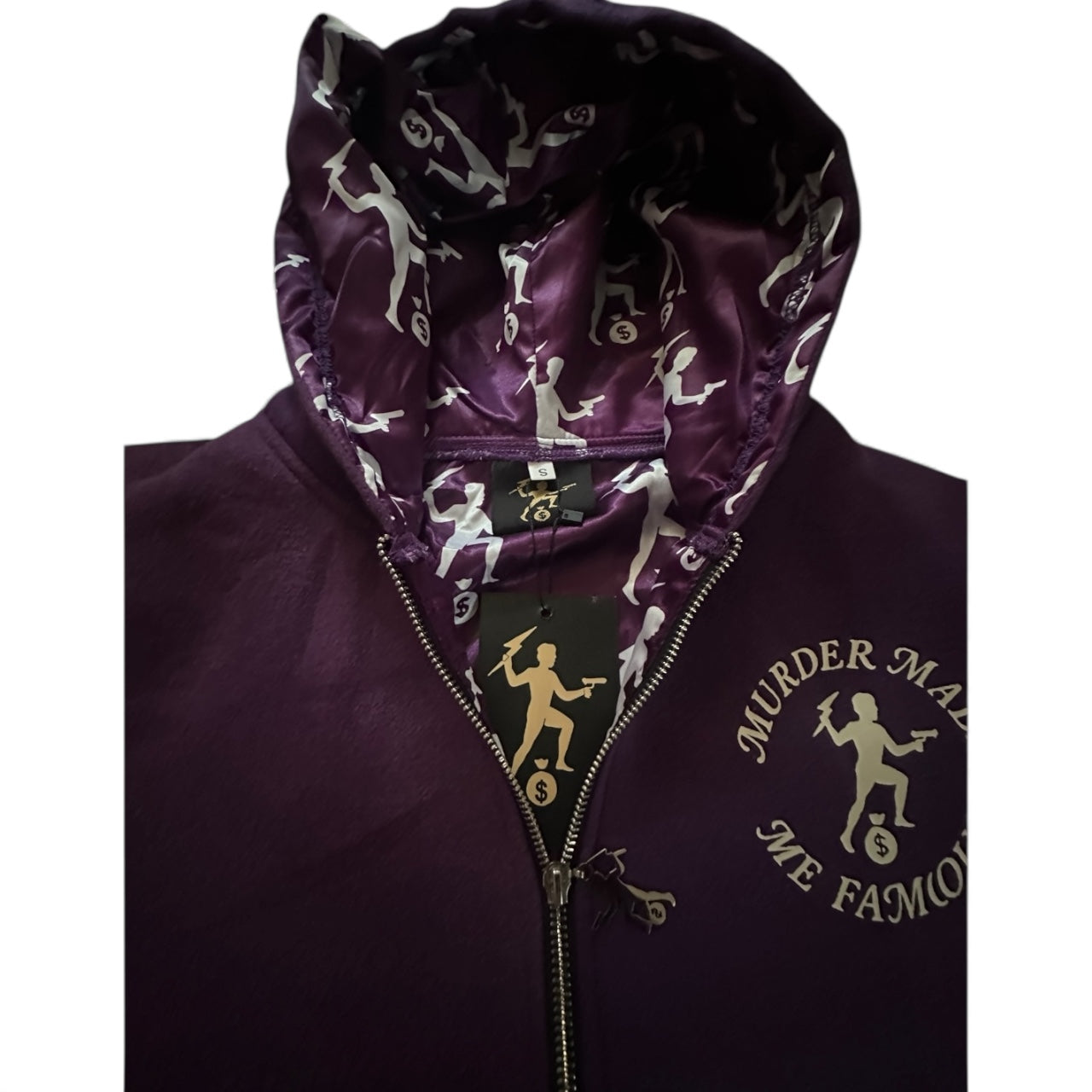 “The Classic” acid wash zip up hoodie