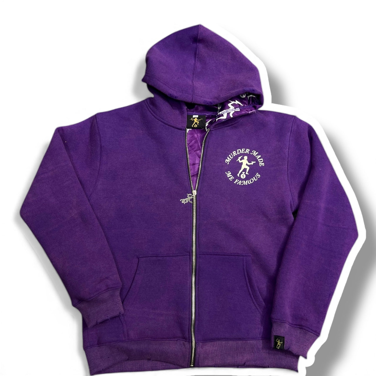 “The Classic” acid wash zip up hoodie