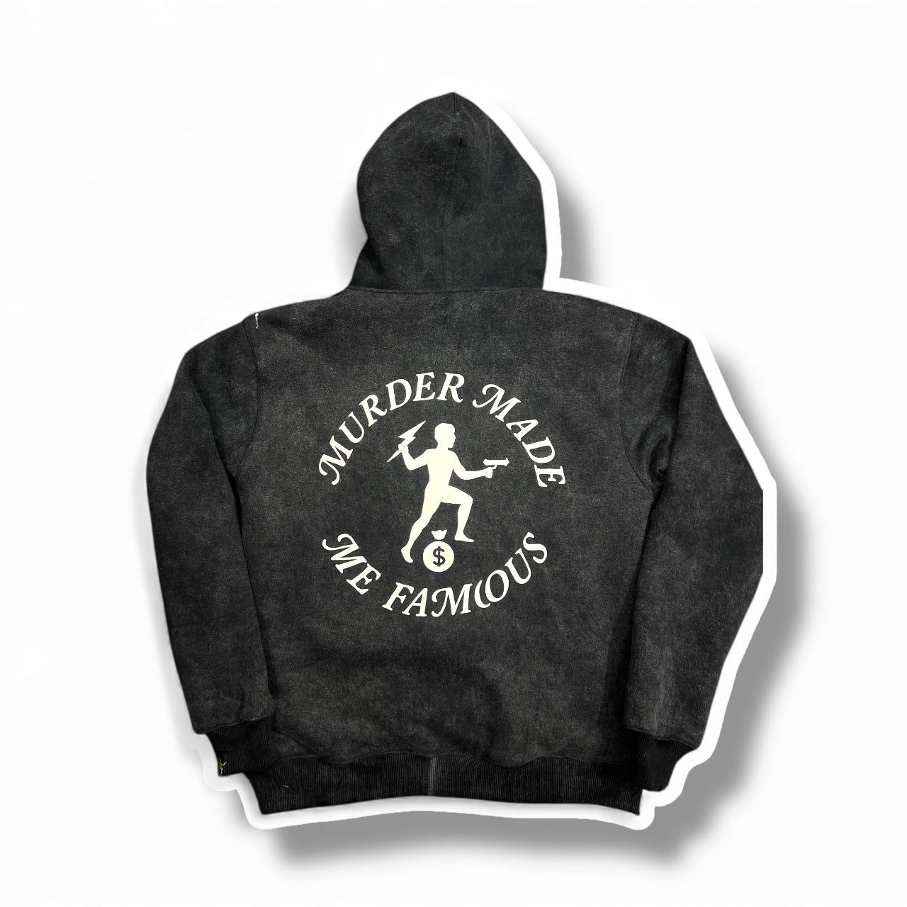 “The Classic” acid wash zip up hoodie